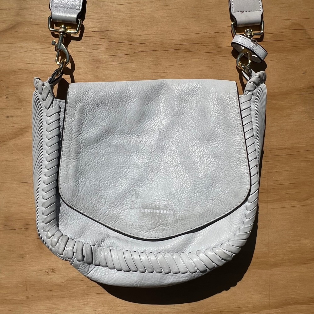 Aimee Kestenberg whiteLeather Whipstitch Crossbody Bag with Empathy Lining - Picture 2 of 10